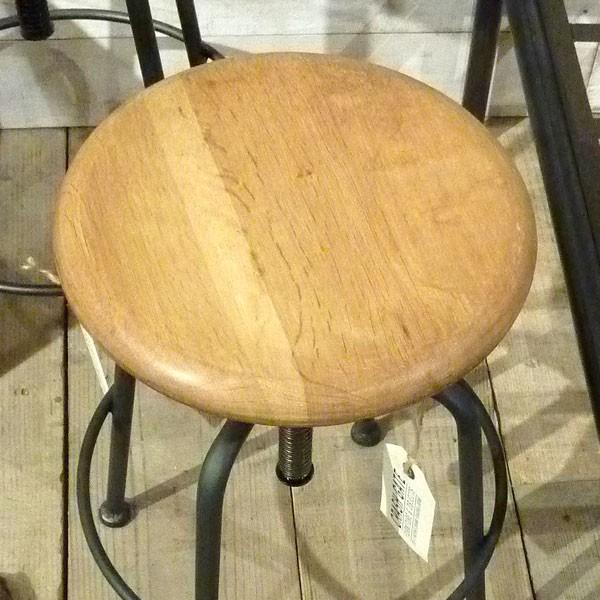 関家具 ハイスツール バースツール カウンターチェア アイアン 木製