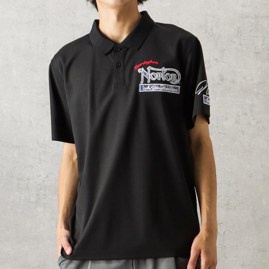 ノートン（NORTON） ポロシャツ 半袖 メンズ 吸水 速乾 ブランドロゴ