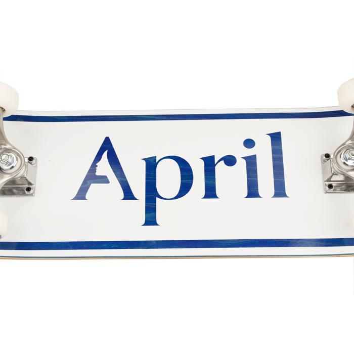 スケボー コンプリート スケートボード April エイプリル OG LOGO BLUE