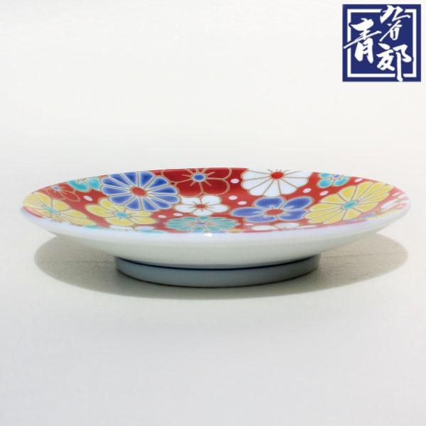九谷焼 縁起豆皿 まめ皿 青郊窯 プレート 梅菊模様 開運 人気 おすすめ