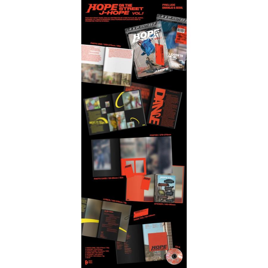 BTS 防弾少年団 公式グッズ J-HOPE HOPE ON THE STREET VOL.1 バンタン