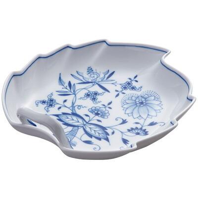 マイセン お皿 約19×17cm リーフプレート 「ブルーオニオン