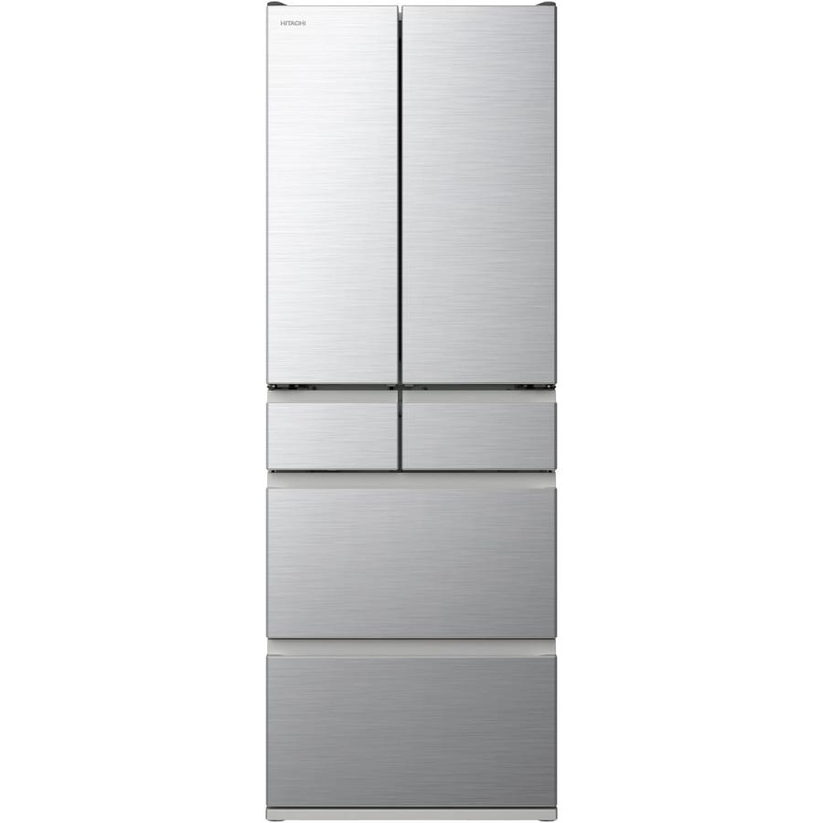 日立（HITACHI） 冷蔵庫 幅65cm 540L フレンチドア R-H54TG S シルバー