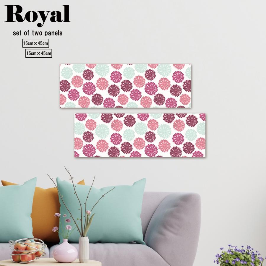 ファブリックパネル 和 2連 和柄 和風 和モダン 和室 和花 桜 着物柄