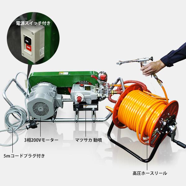 MINATOWORKS（ミナトワークス） ミナト モーター動噴セット《3相200V2