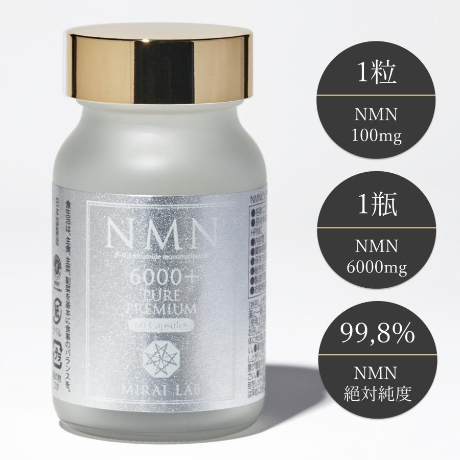 MIRAI LAB ミライラボ NMN サプリメント 日本製 6000 β型NMN 国産 高