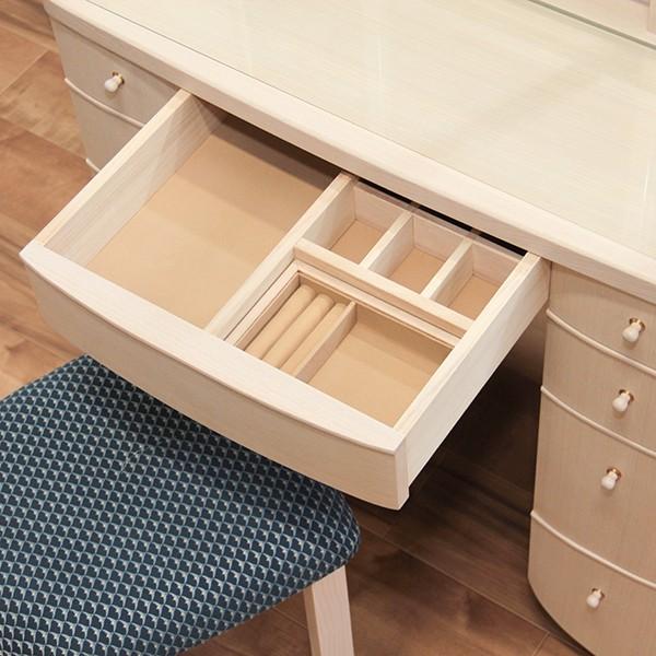 ドレッサー ライト付き 三面鏡 ホワイト 女優ミラー ミランダ : ミラー