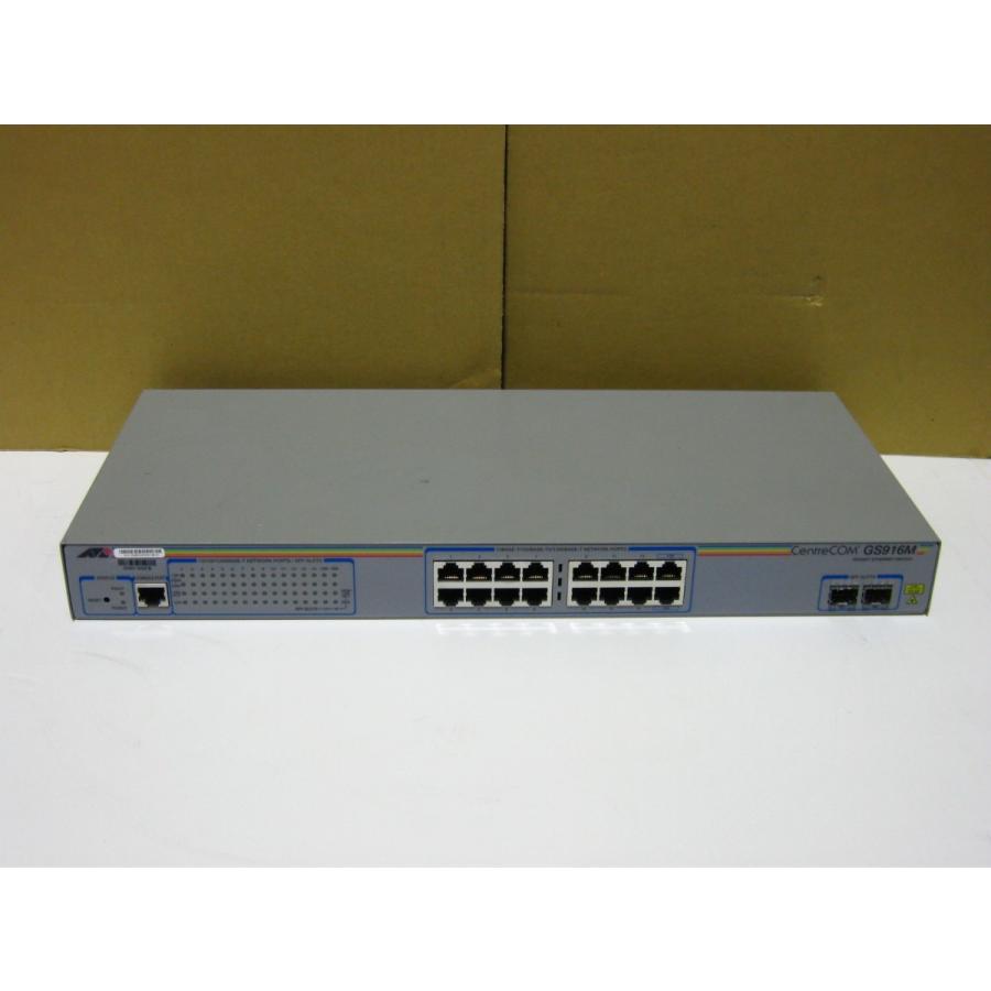 ▽Allied Telesis CentreCOM GS916M 16ポート ギガビットスイッチ 中古