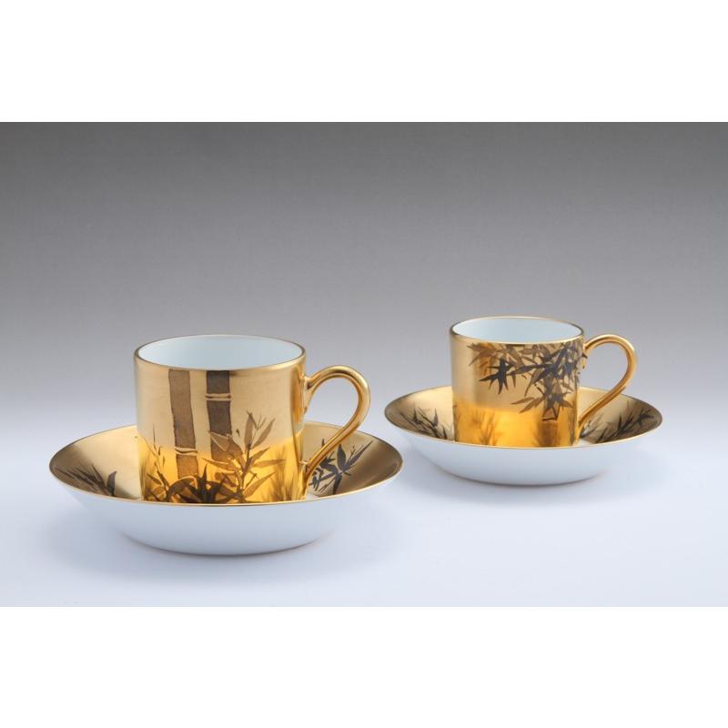 大倉陶園 加山又造 春夏秋冬デミタス碗皿コレクション（24ピースセット