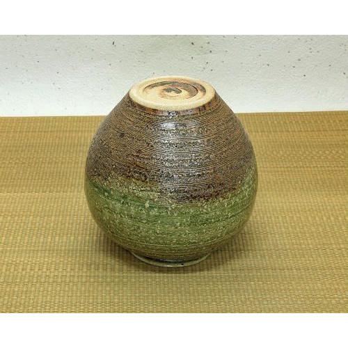 在庫数限り 信楽焼 花瓶 ビードロ 丸 8号 おしゃれ 一輪挿し 小さい 花