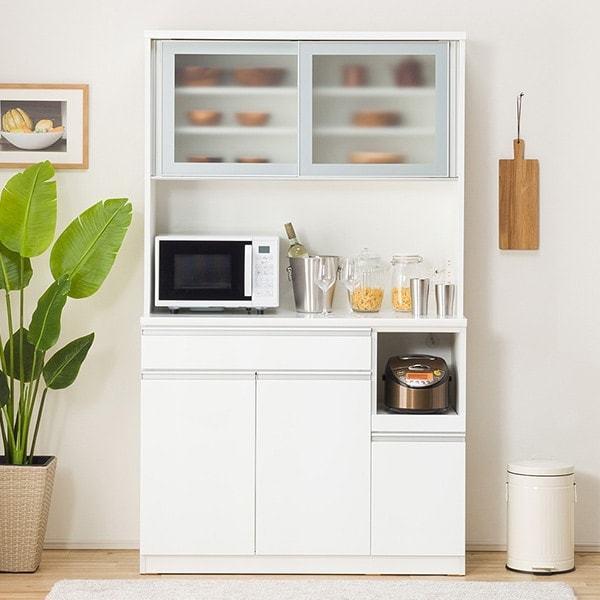 ニトリ（NITORI） 幅120cm キッチンボード( レジューム120-2AG-S WH