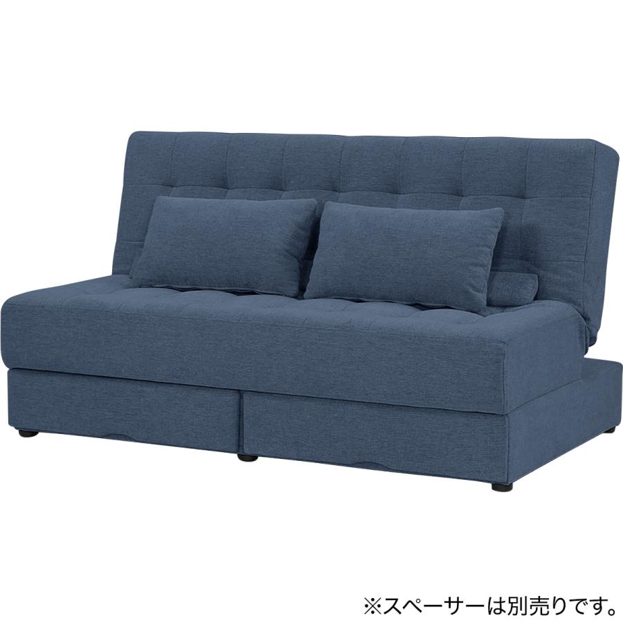 ニトリ（NITORI） 2人掛けソファベッド 布張りタイプ(DJ14 ポルスタ