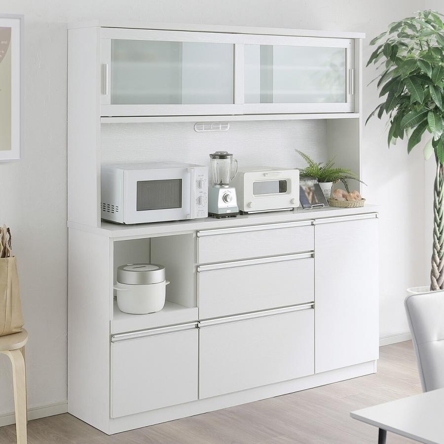 ニトリ（NITORI） 半透明ガラスのキッチンボード (幅159.5cm WW