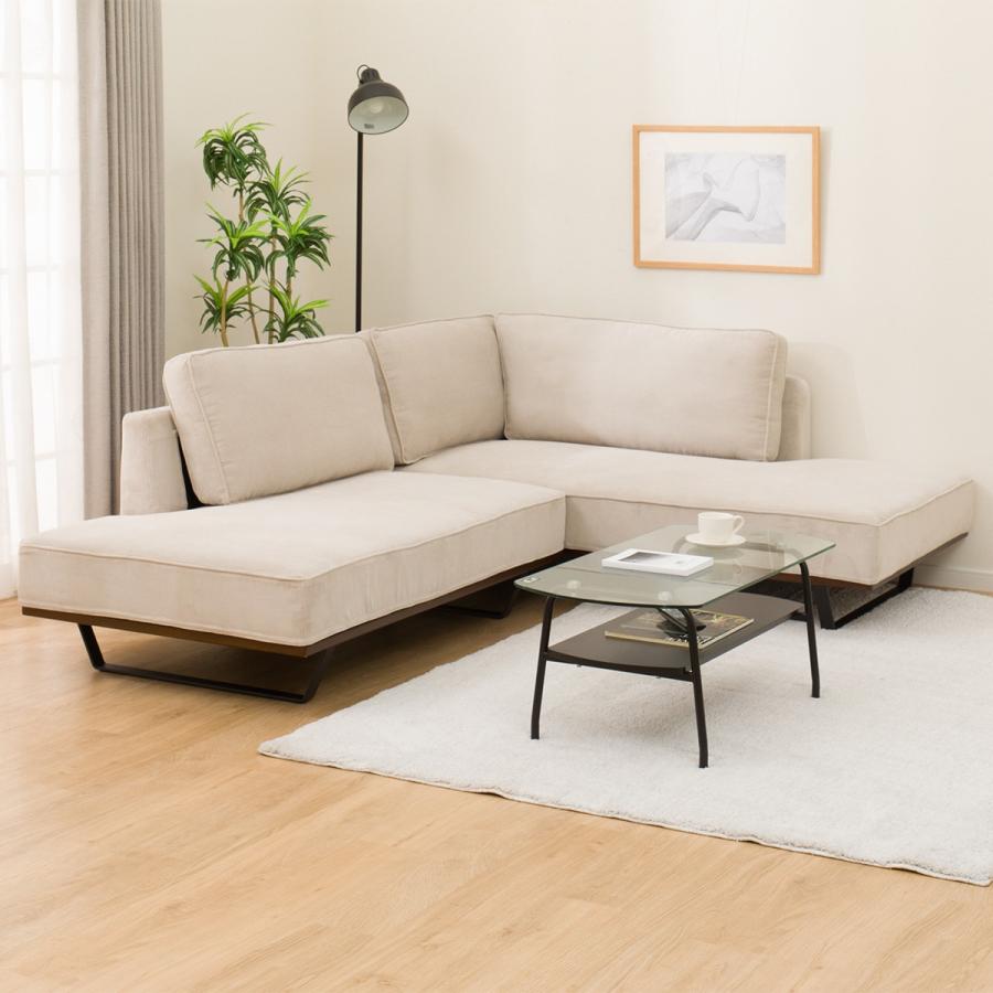 ニトリ（NITORI） 布張りカウチソファセット(VS04C LC BE) : ニトリ