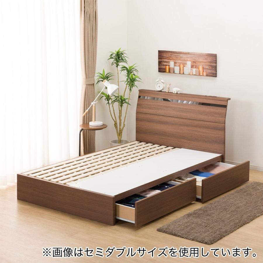 ニトリ（NITORI） ダブルすのこベッドフレーム(EB-002 引出し収納付き