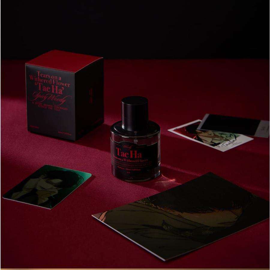 クラファン特典付き）韓国 コミック グッズ『枯れた花に涙を 香水 蓮