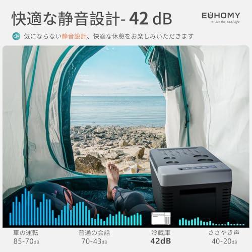EUHOMY 車載冷蔵庫 ポータブル冷蔵庫 小型 -20**20* 急速冷凍 18L 冷凍