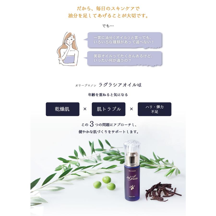 ラグラシアオイル 30ml│美容液 スキンケアオイル しわ 乾燥 : 日本