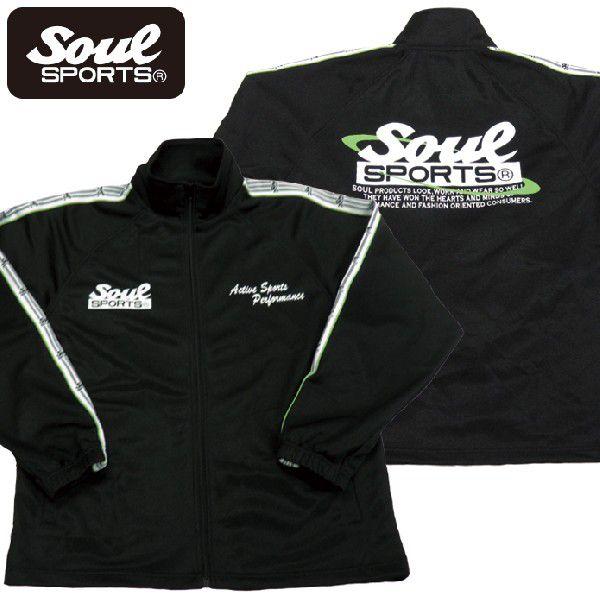 上下セット SOUL SPORTS ソウル ジャージ セットアップ ブラック njpw