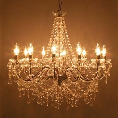 アメリカン レトロ 照明 シャンデリア 12灯 アンティーク ヨーロッパ