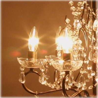 アメリカン レトロ 照明 6灯 シャンデリア アンティーク ヨーロッパ調