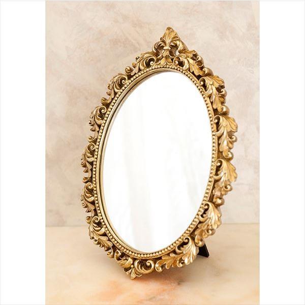 アメリカン レトロ 鏡 ミラー アンティーク スタンド ウォールミラー