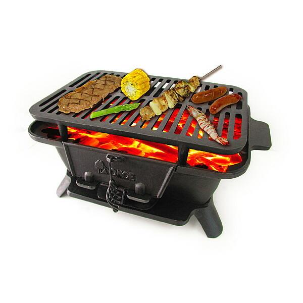 尾上製作所 ONOE 鉄鋳物こんろ角型 CI-1607 コンロ バーベキュー