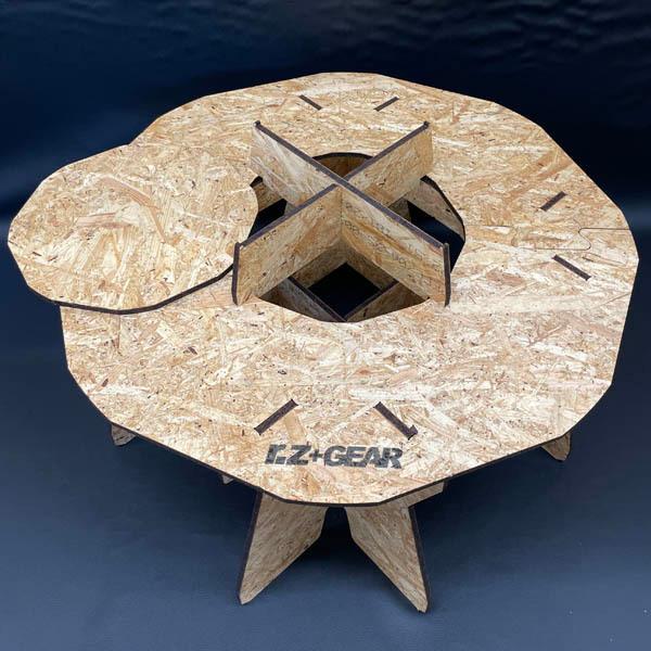 ☆新発売☆簡単組立オクタゴン・テーブル アウトドアテーブル ロー