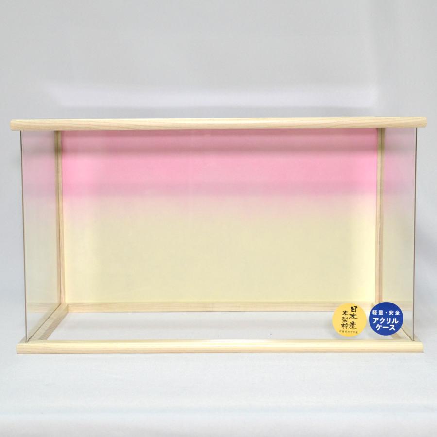 雛人形 ケース飾り 親王飾り アクリルケース LED 藤翁作 : 人形の三信