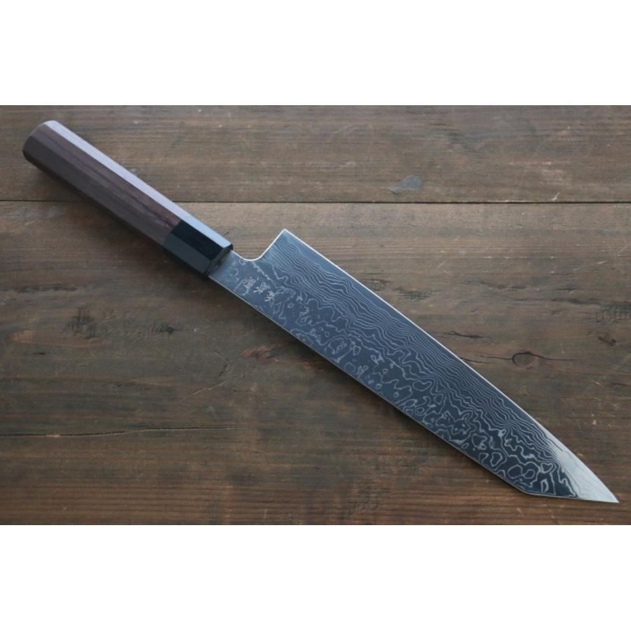 佑成 R2/SG2 ダマスカス 切付牛刀包丁 240mm ローズウッド柄 : 清助