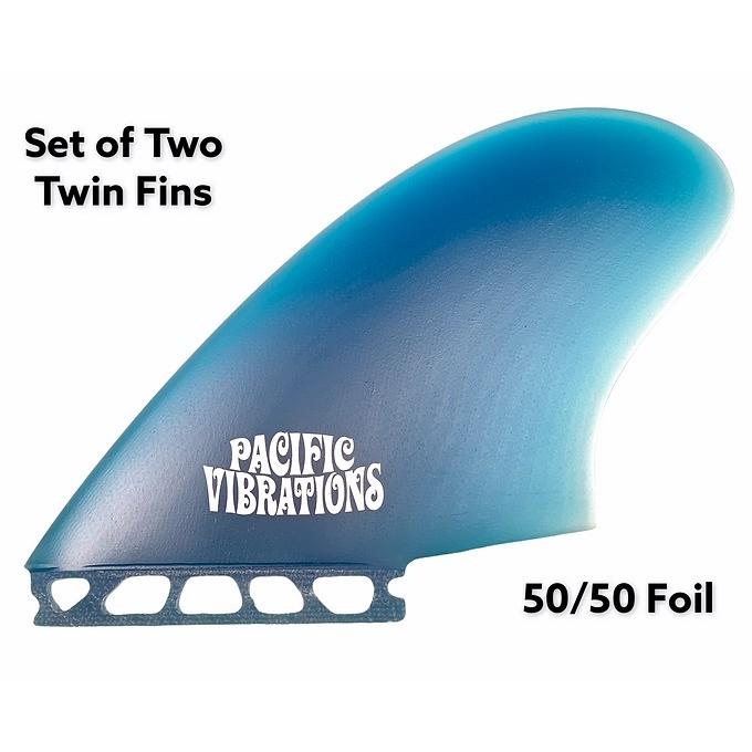 pacificvibrations FUTURE Keel CI Twin Fins 50/50 Foil FIN ツイン