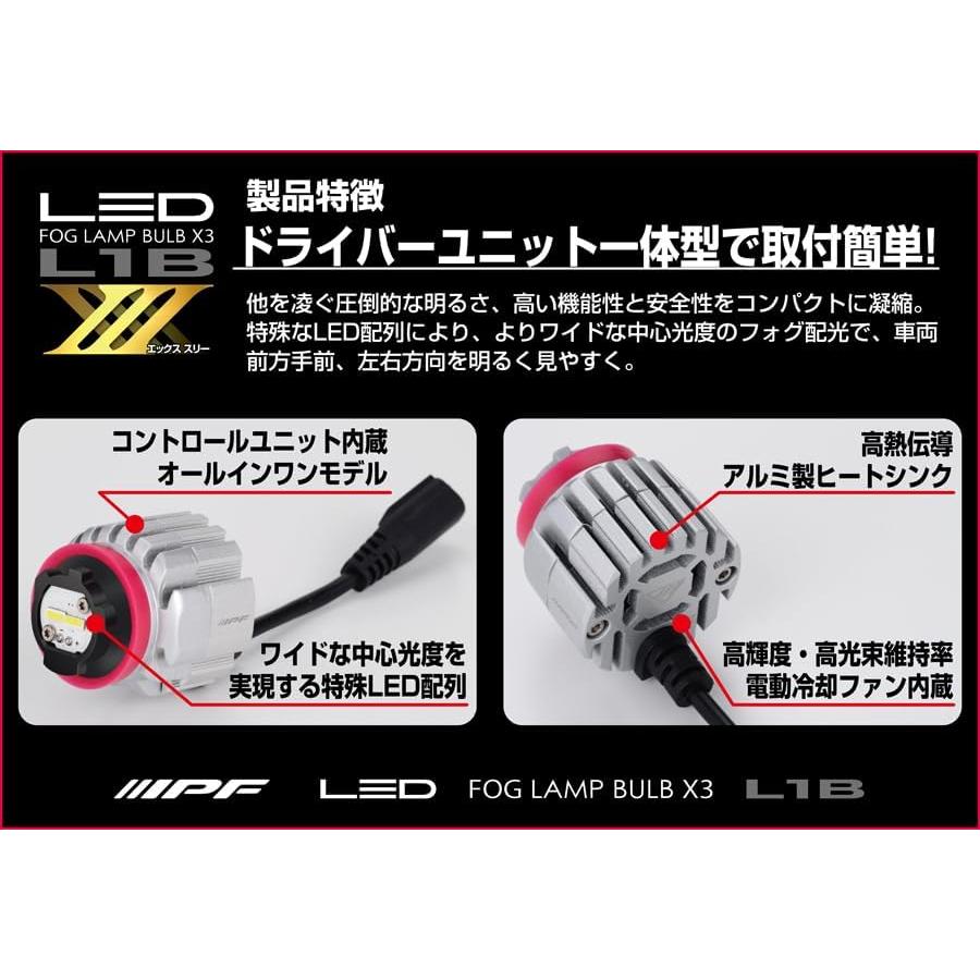 IPF IPF LED フォグ ランプ バルブ エックス・スリー L1B 6500K 5000