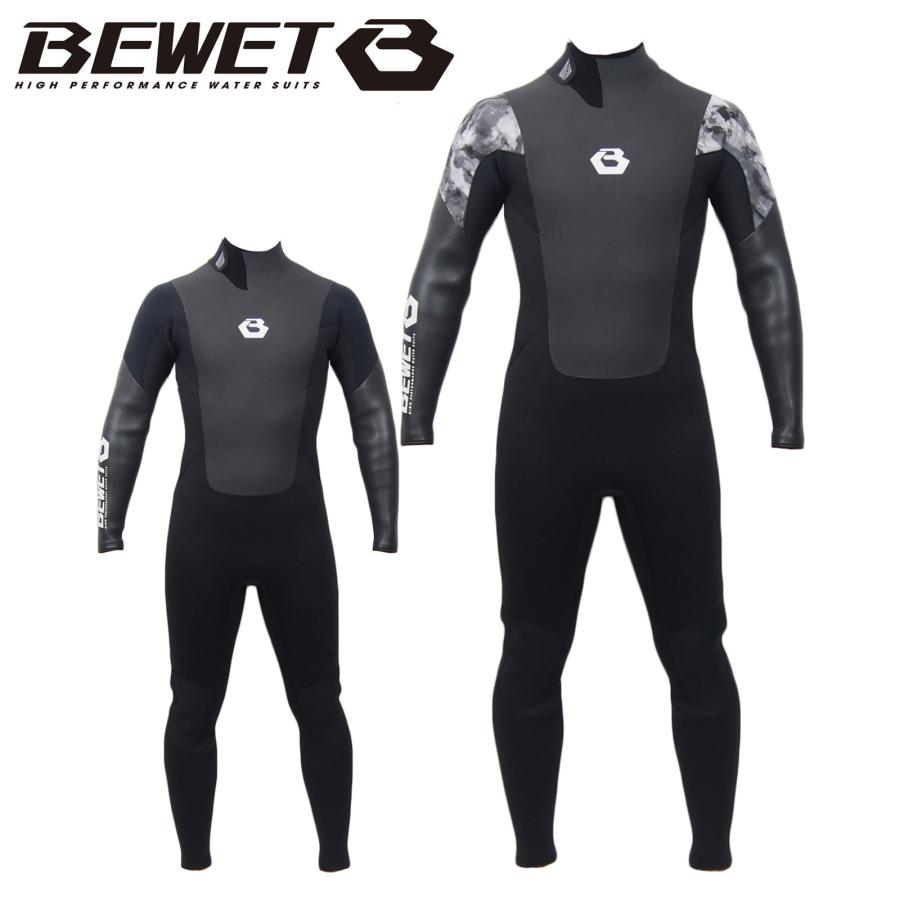 2022 BEWET OCEAN セミドライ バックジップ バリアー インナーネック