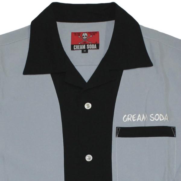 クリームソーダ（CREAM SODA） CSツートンカラーシャツ ブラック