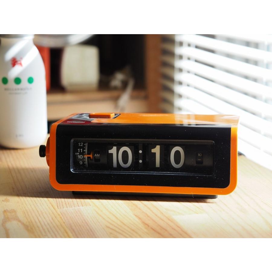 ナショナル パタパタ時計 ヤングスヤスヤ TG-02 オレンジ 50-60Hz 日本