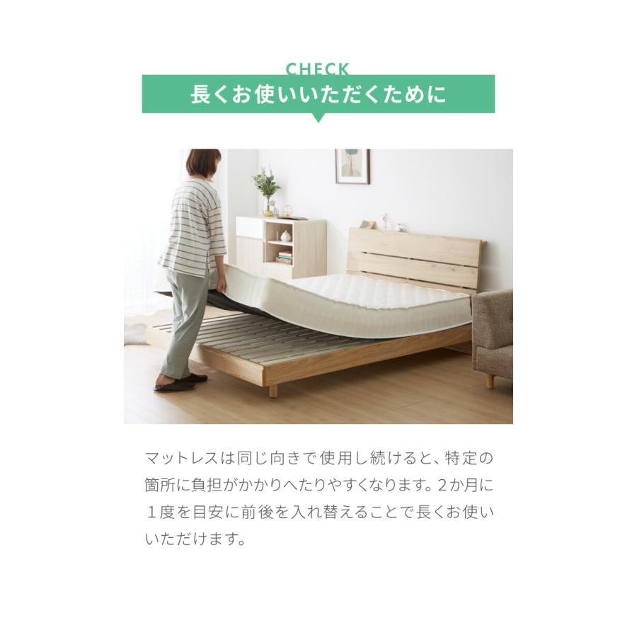 ポケットコイル マットレス セミダブル 厚さ20cm 圧縮梱包 ホワイト