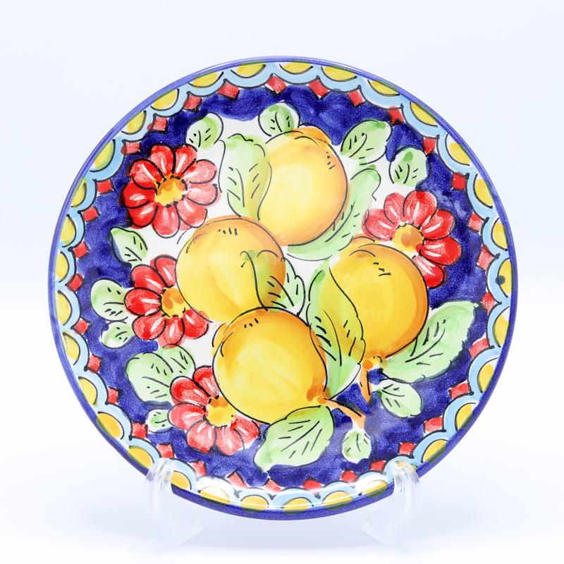 イタリア雑貨 飾り皿 ヴィエトリ焼き お土産 セラミック 陶器