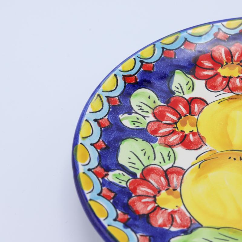 イタリア雑貨 飾り皿 ヴィエトリ焼き お土産 セラミック 陶器