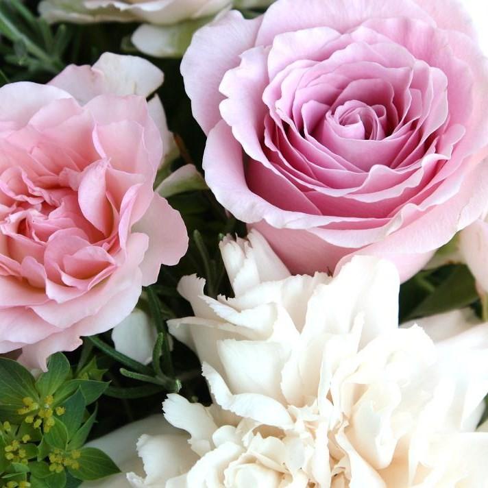 生花 バラとローズマリーのフラワーアレンジ 退職 お祝い 誕生日