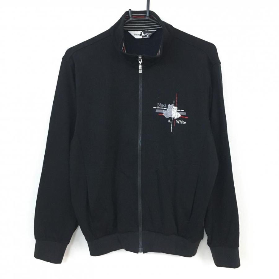 Black＆White ブラックアンドホワイト ジャケットブルゾン 黒 バック