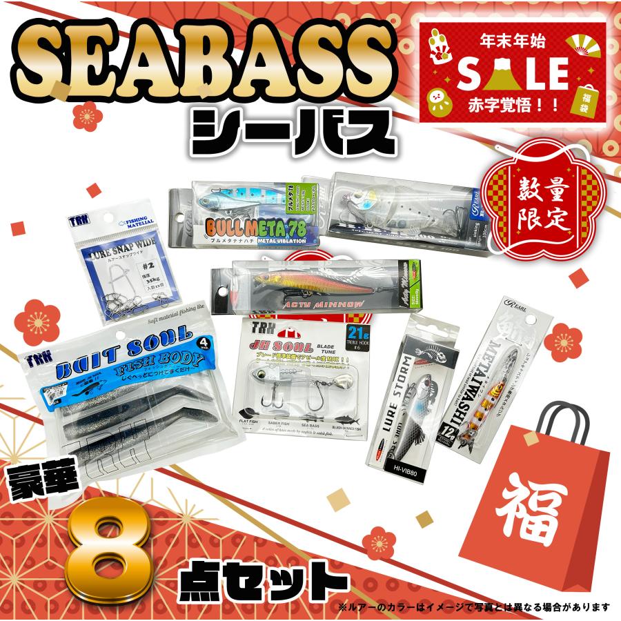 福袋 シーバス 8点セット 2026年 数量限定 赤字覚悟の大特価！ プラグ