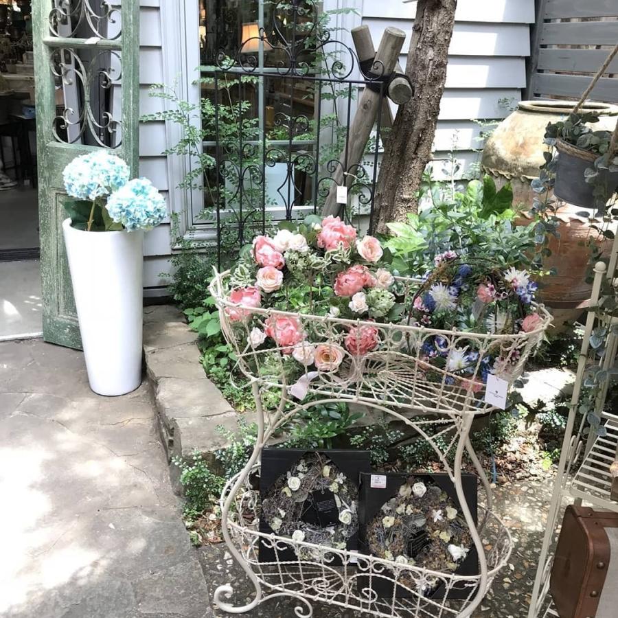 フラワースタンド 屋外 室内 2段 プランタースタンド アイアン 花台 鉢