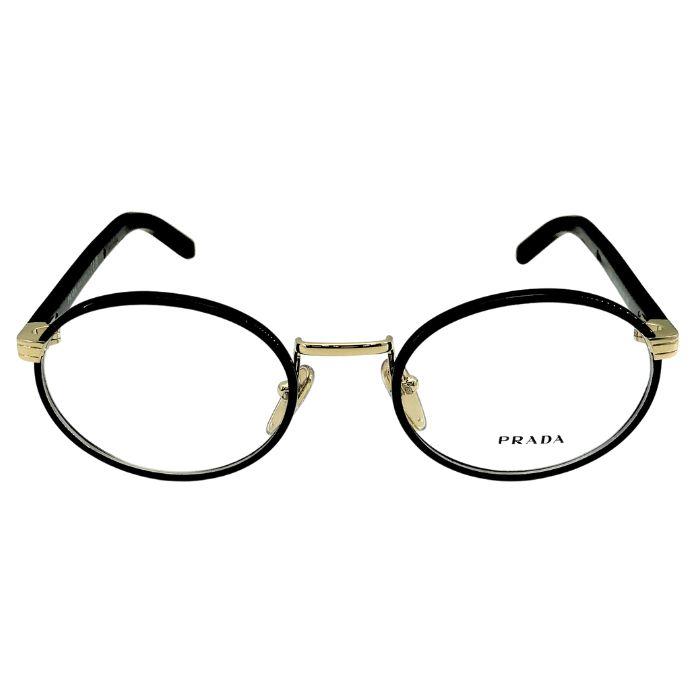 PRADA（プラダ） メガネフレーム 眼鏡 めがね ブラック×ライトゴールド