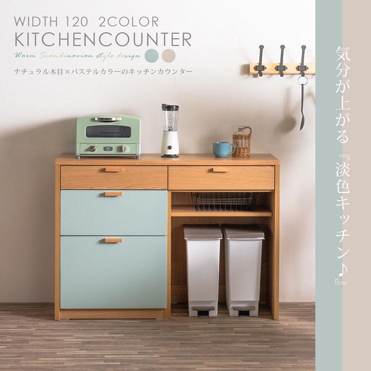 食器棚 キッチンボード ゴミ箱収納 ロータイプ ごみ箱上ラック レンジ