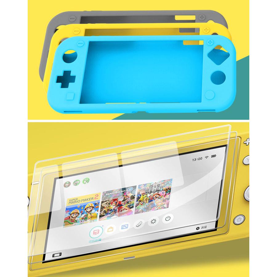 スイッチライト カバー ケース swtich switchlite 強化ガラスフィルム
