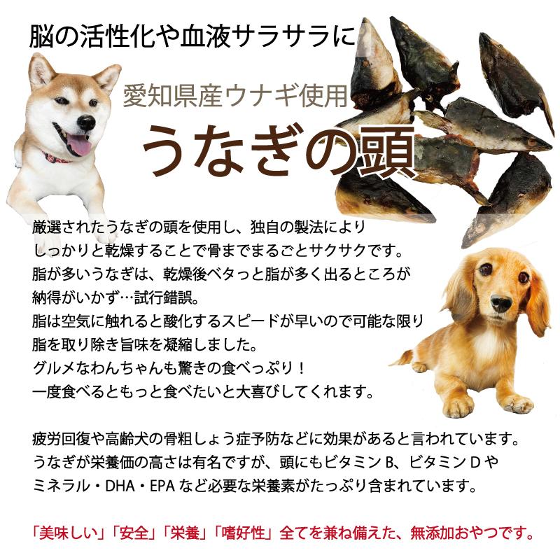 帝塚山WANBANA 犬用無添加おやつ 国産うなぎの頭ジャーキー40g パピー