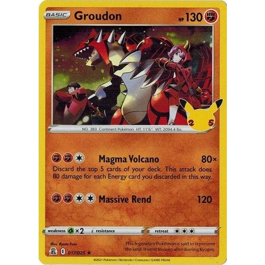 ポケモンカードゲーム ポケモンカード 017/025 グラードン/Groudon
