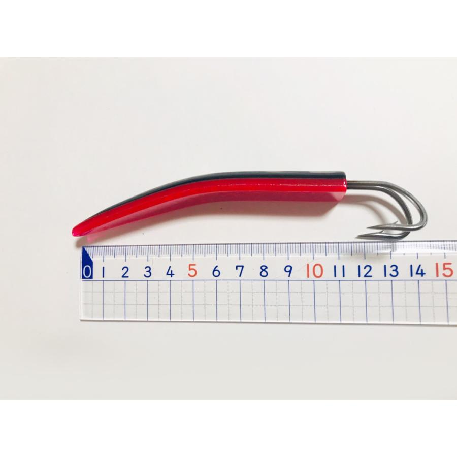 11〜11.5cm 鳥山漁具 トローリング ダブルフック 弓角ルアー 横流れ