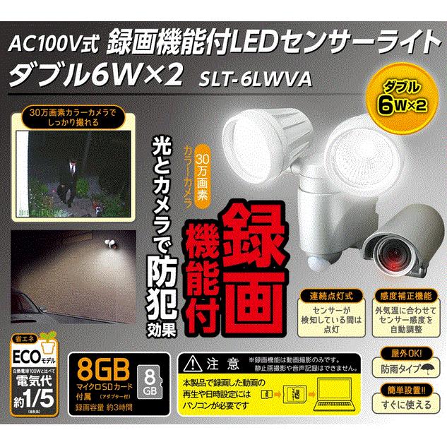 高儀 EARTH MAN 録画機能付きLEDセンサーライト SLT-6LWVA 防犯 : 高橋