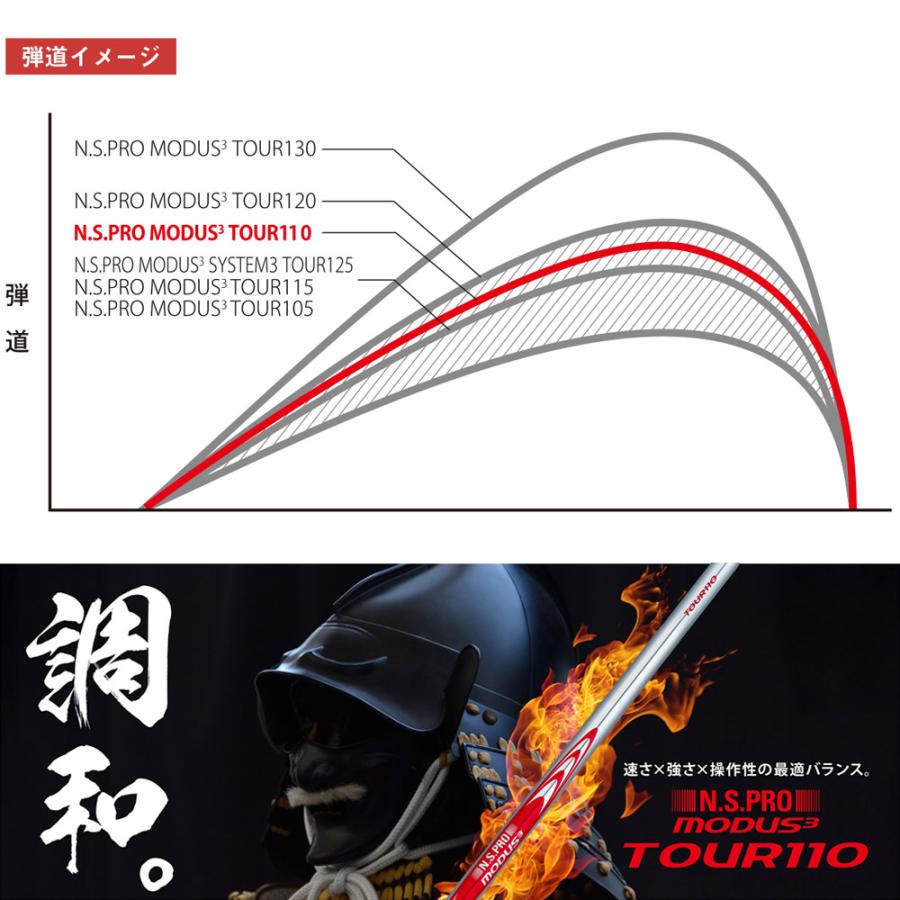 日本シャフト 本シャフト モーダス3 ツアー110 アイアン用 5-PW/6本